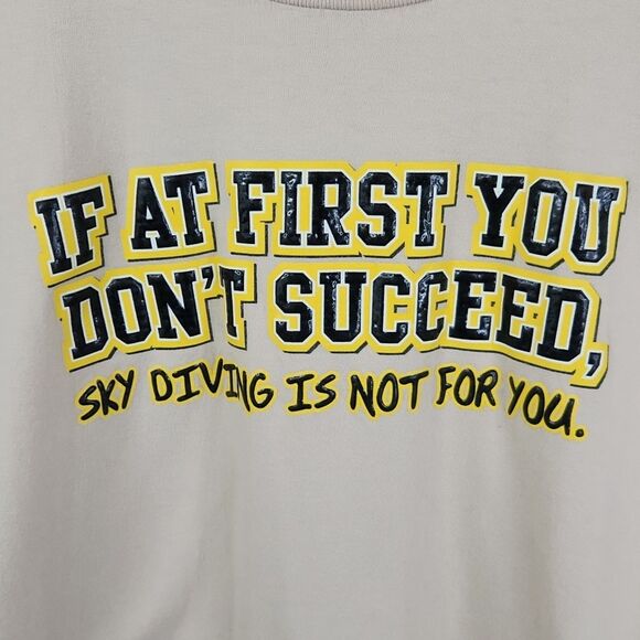 Cygnus 90s Y2K Sarcastic Humor Frontside Short Sleeve Raised Graphic Tee XL - Picture 3 of 6